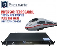 INVERSOR FERROCARRIL 72VDC/220VAC 300W PSW